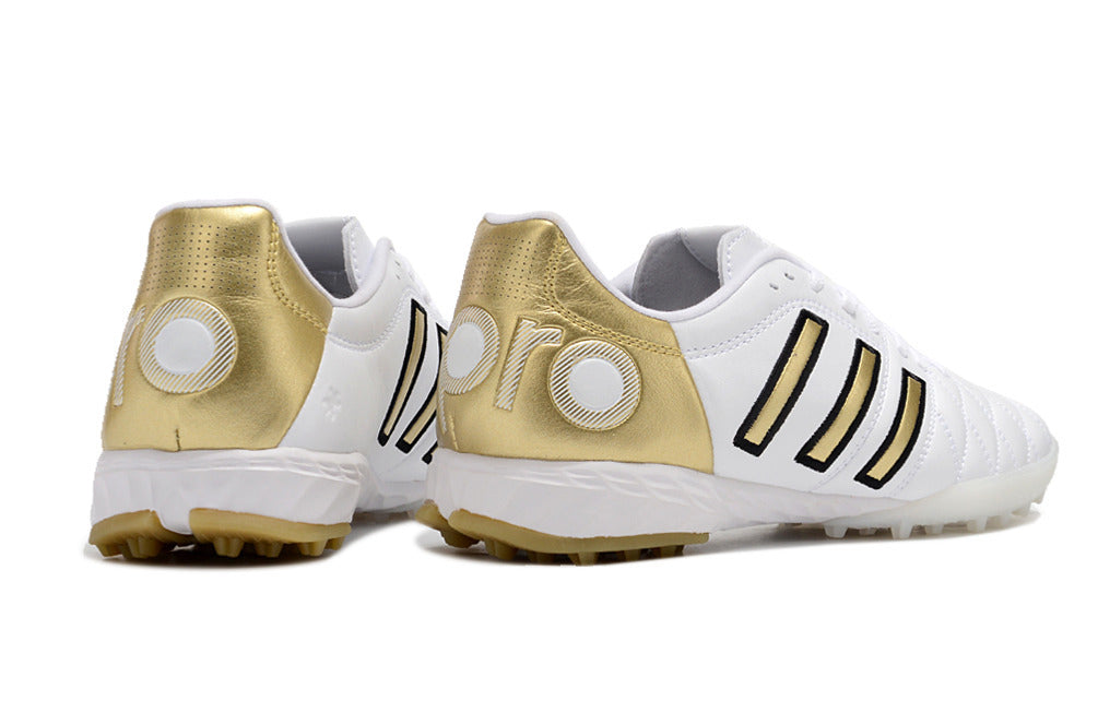 Chuteira Society Adidas adiPURE 11 Pro X PD25 Trx FG - Branca e Dourada