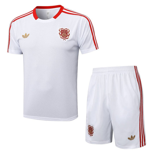 Kit de Treino Adulto Bayern de Munique 25/26 Shorts e Camisa - Branca