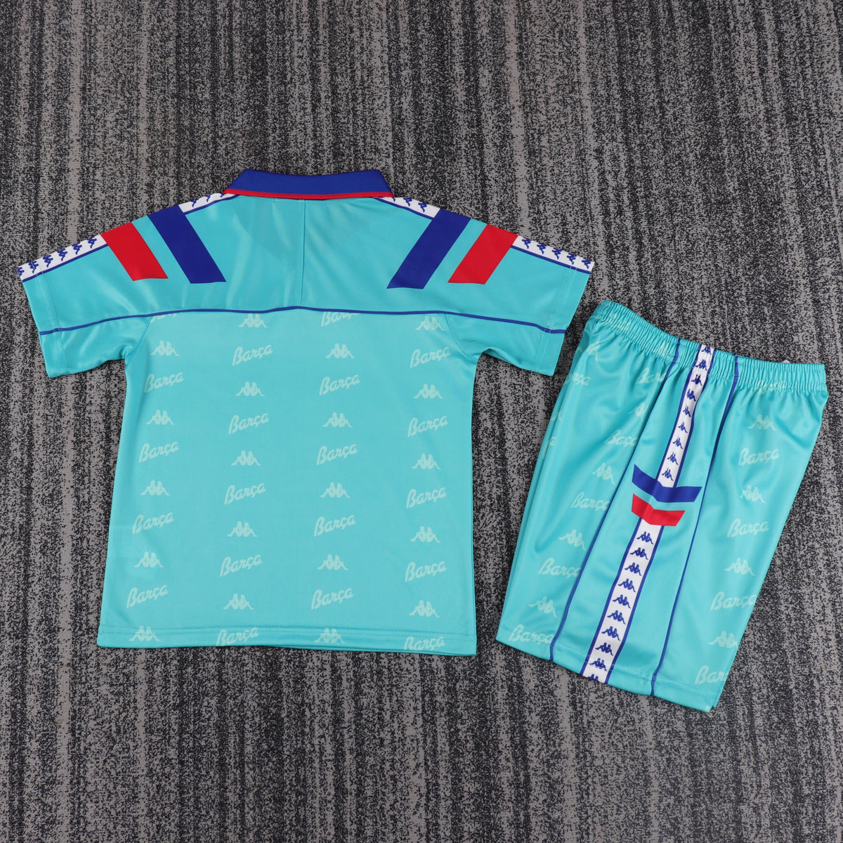 Kit Infantil Barcelona Away Retrô 92/93 - Verde