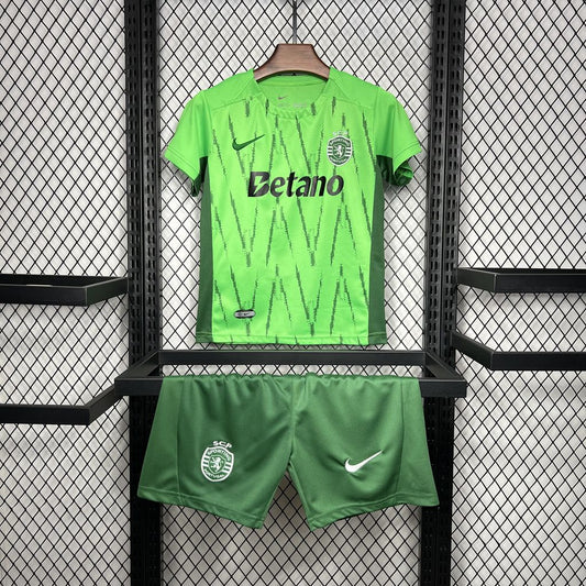 Kit Infantil Sporting Fourth 24/25 . - Verde Claro