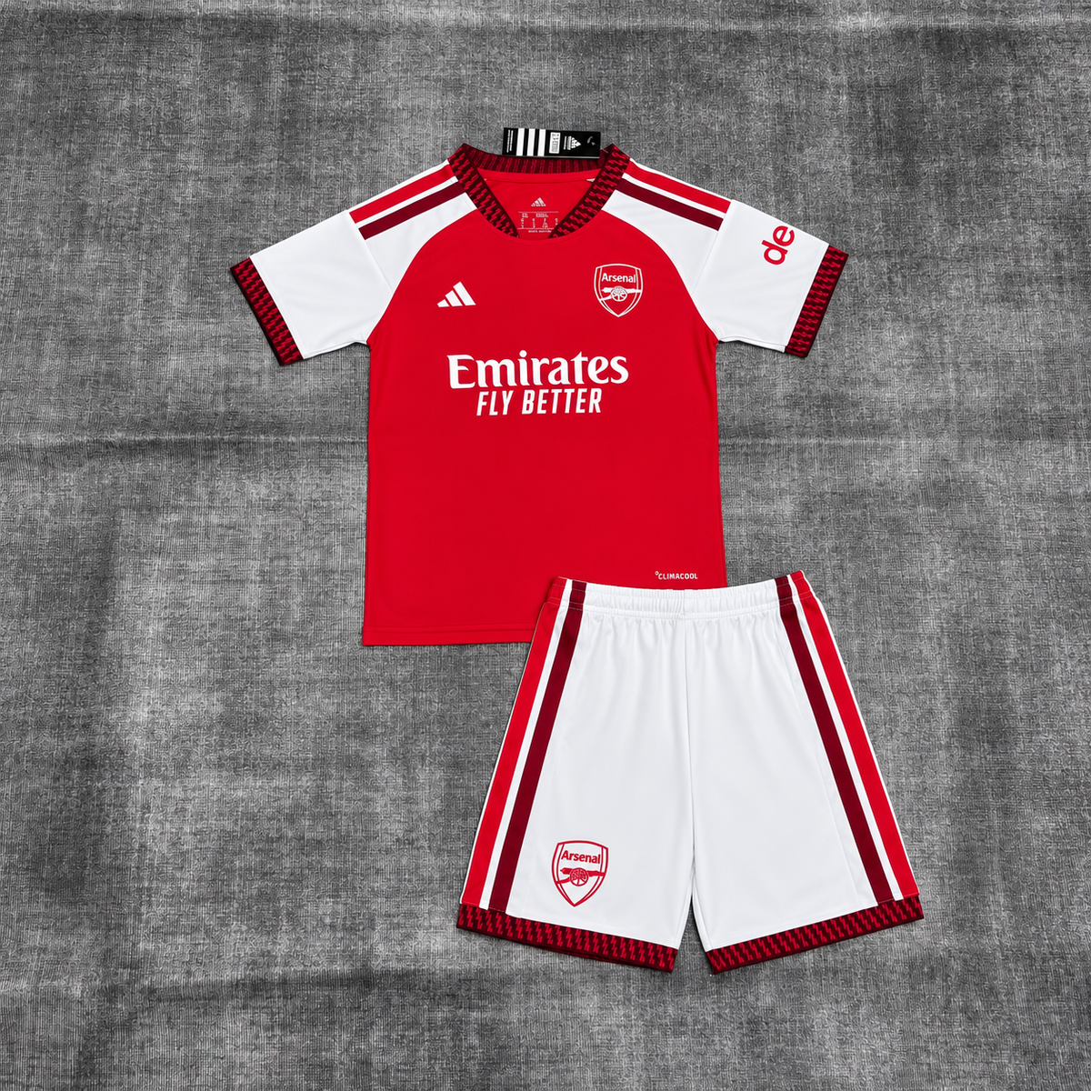 Kit Infantil Arsenal Home 26/27 - Vermelho e Branco