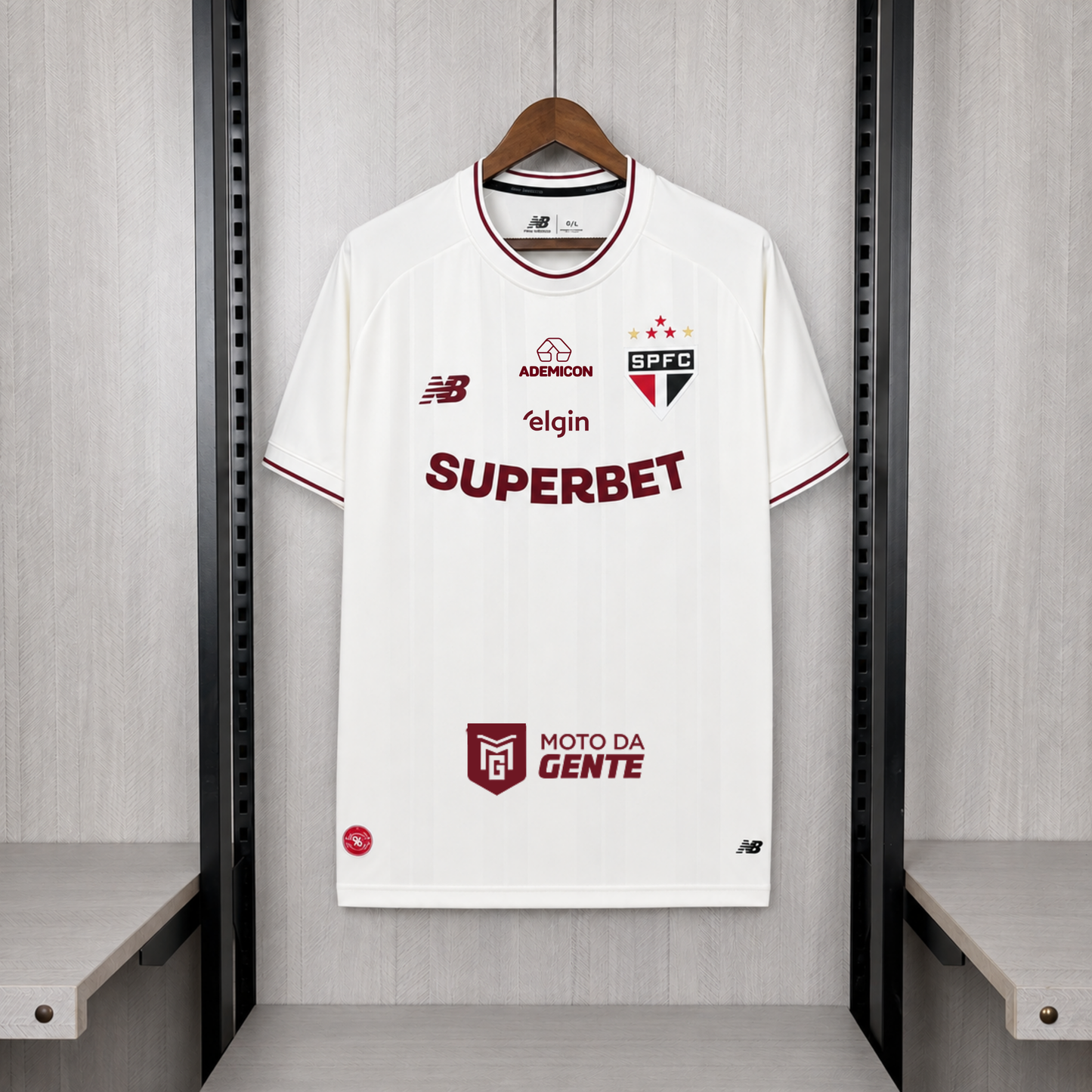 São Paulo Third 26/27 Com Patrocinadores Torcedor NB - Bege