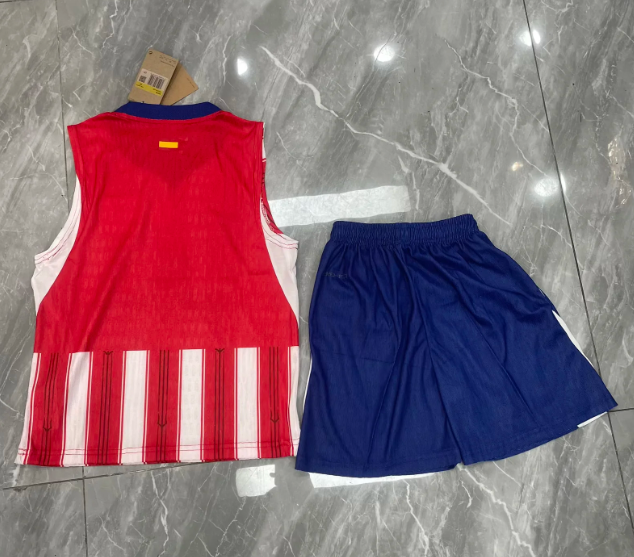 Kit Infantil Regata Atletico de Madrid Home 26/27 - Vermelho e Branca