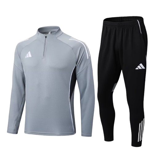Kit Treino Infantil Agasalho + Calça - Cinza