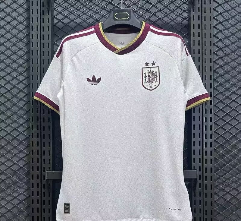 Espanha Away Duas Estrelas 26/27 Masculino Adidas Jogador - Branca