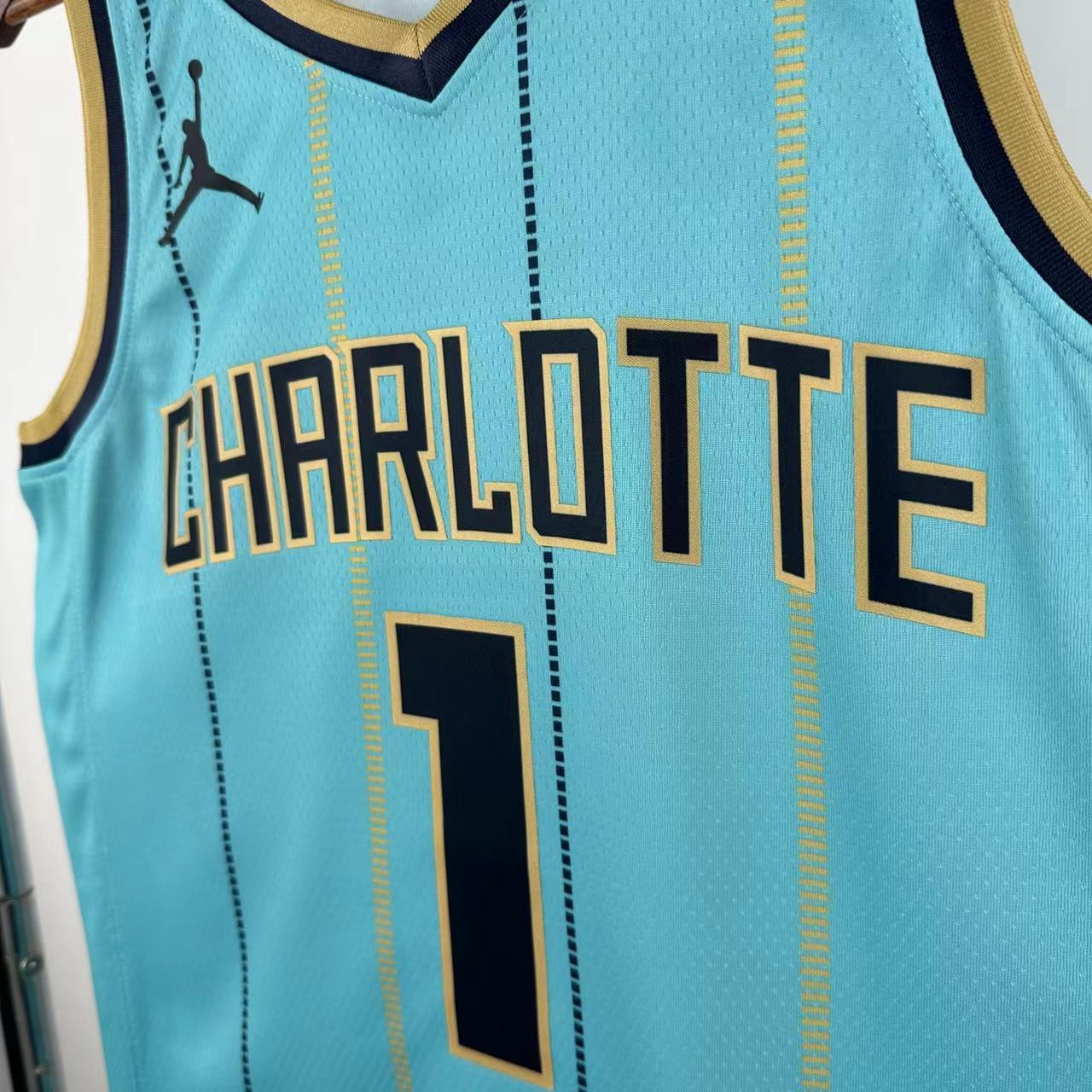 Regata Charlotte Hornets Masculina - Azul