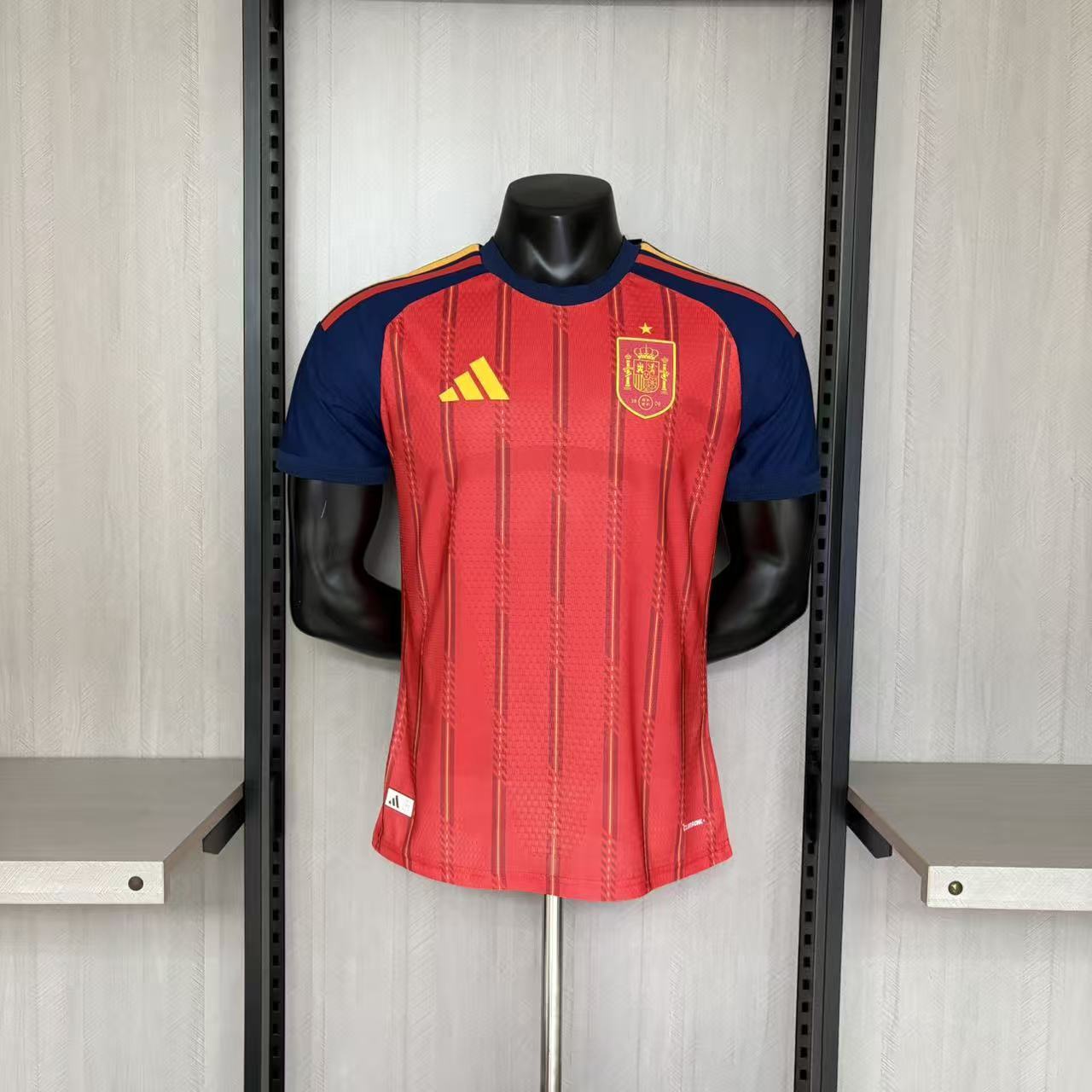 Espanha Home 26/27 Masculino Adidas Jogador - Vermelho
