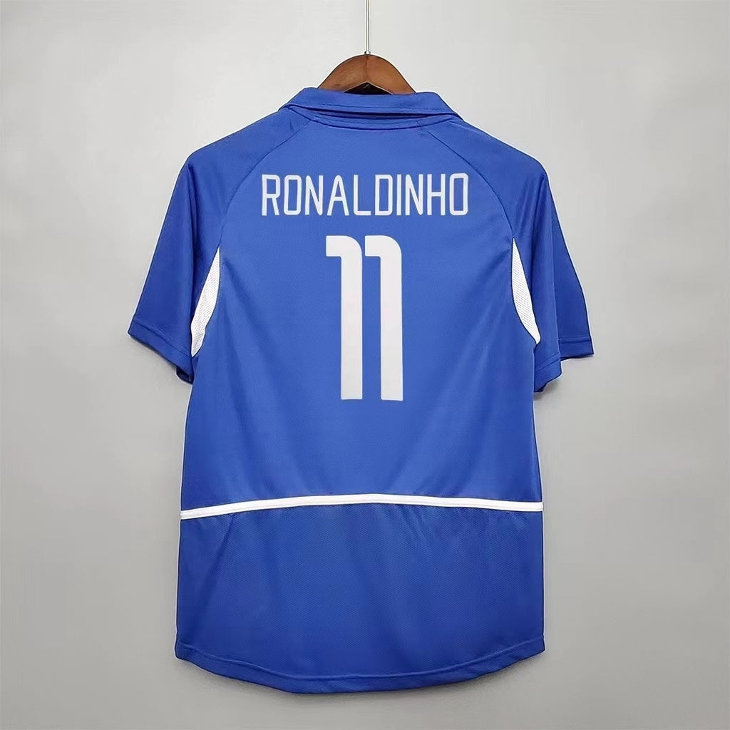 Brasil Away Retrô 2002 Nike - Azul
