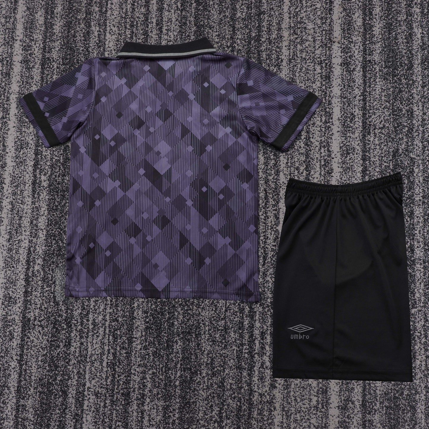 Kit Infantil Inglaterra Away Retro 1990 - Preto