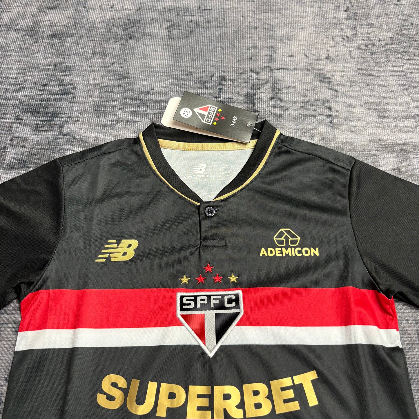 Kit Infantil São Paulo Third 25/26 - Preto