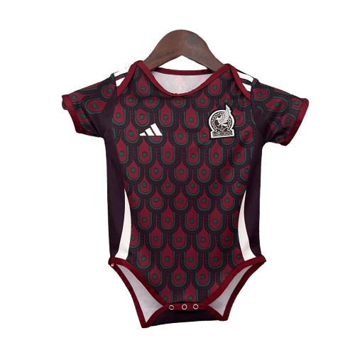 Body Bebê Infantil México Away 24/25 Adidas  - Vermelho