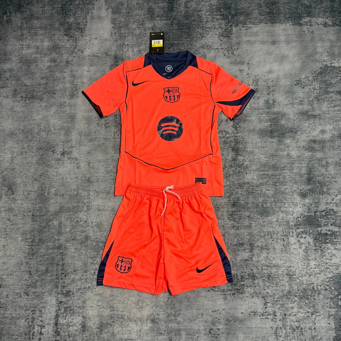 Kit Infantil Barcelona Third 25/26  - Laranja