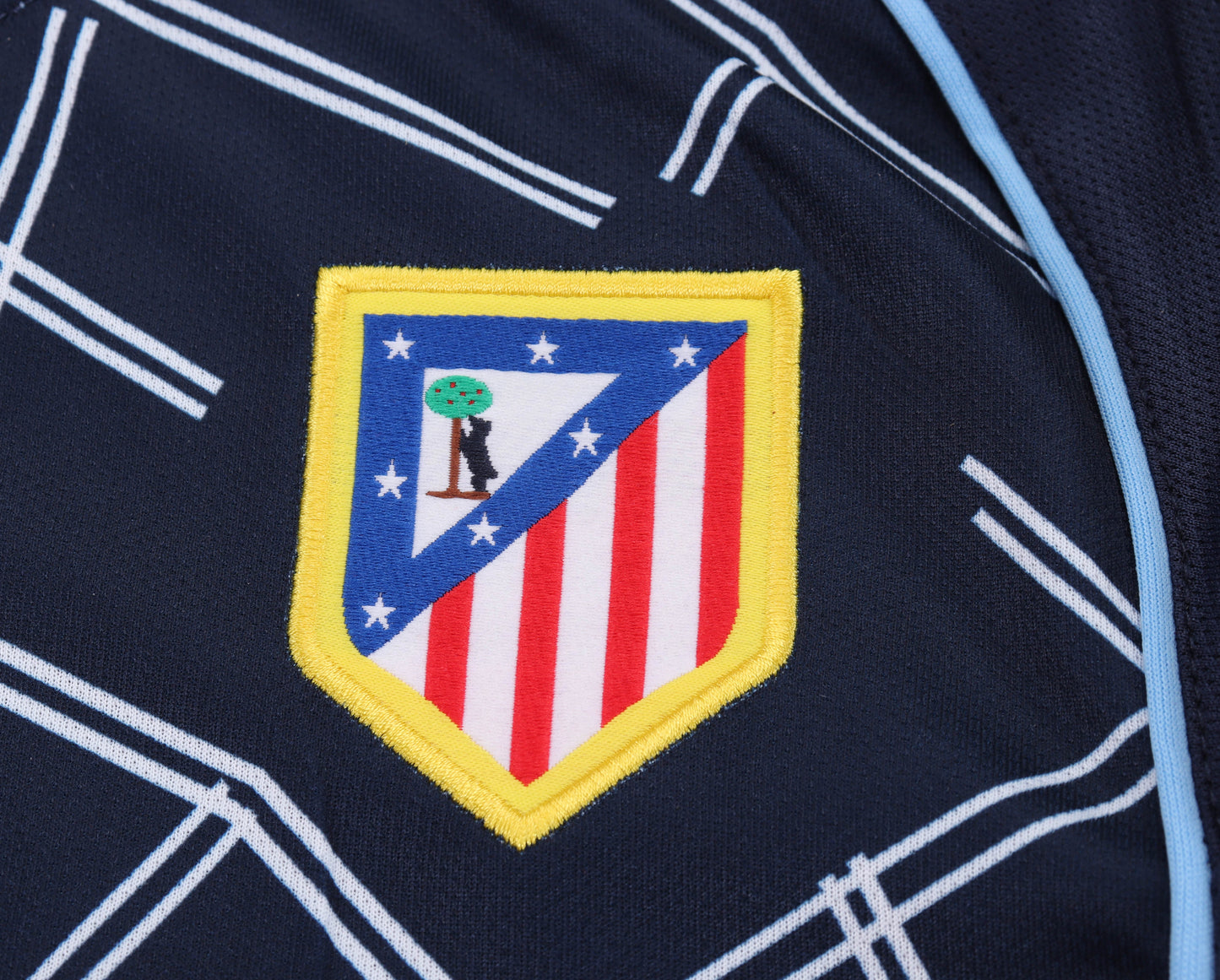 Kit Infantil Atletico de Madrid Away Retrô 04/05 - Azul Escuro