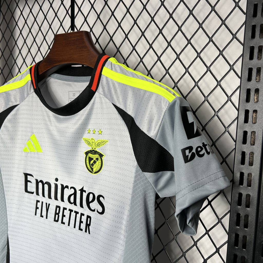 Kit Infantil Benfica Third 24/25 - Cinza