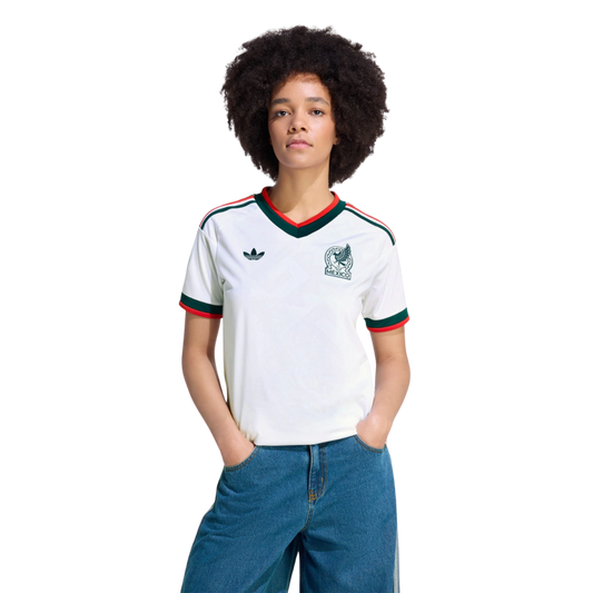 México Away 26/27 Feminino Adidas  - Branca