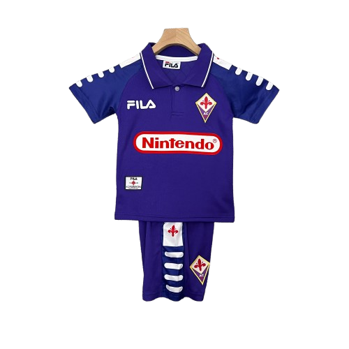 Kit Infantil Fiorentina Home Retrô 1998 - Roxo