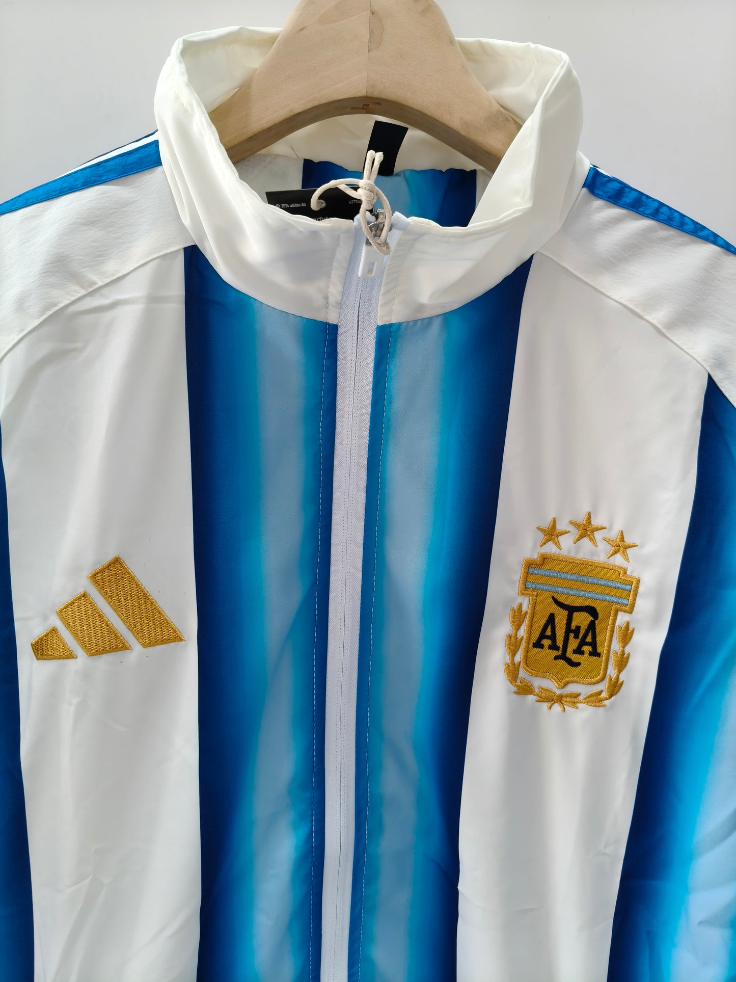 Kit Jaqueta + Calça Argentina Adidas - Branca e Azul