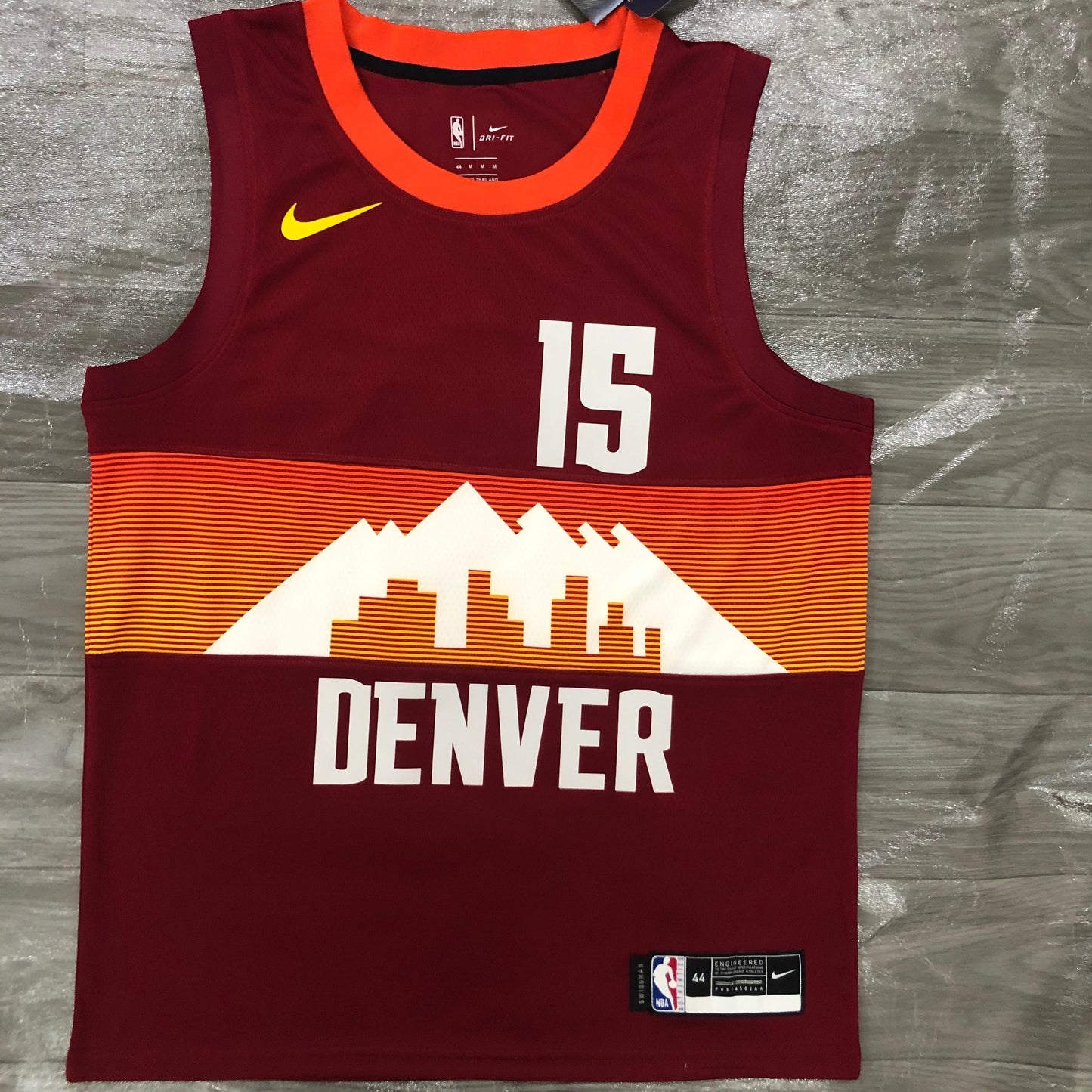 Regata Denver Nuggets Masculina - Vermelho e Laranja