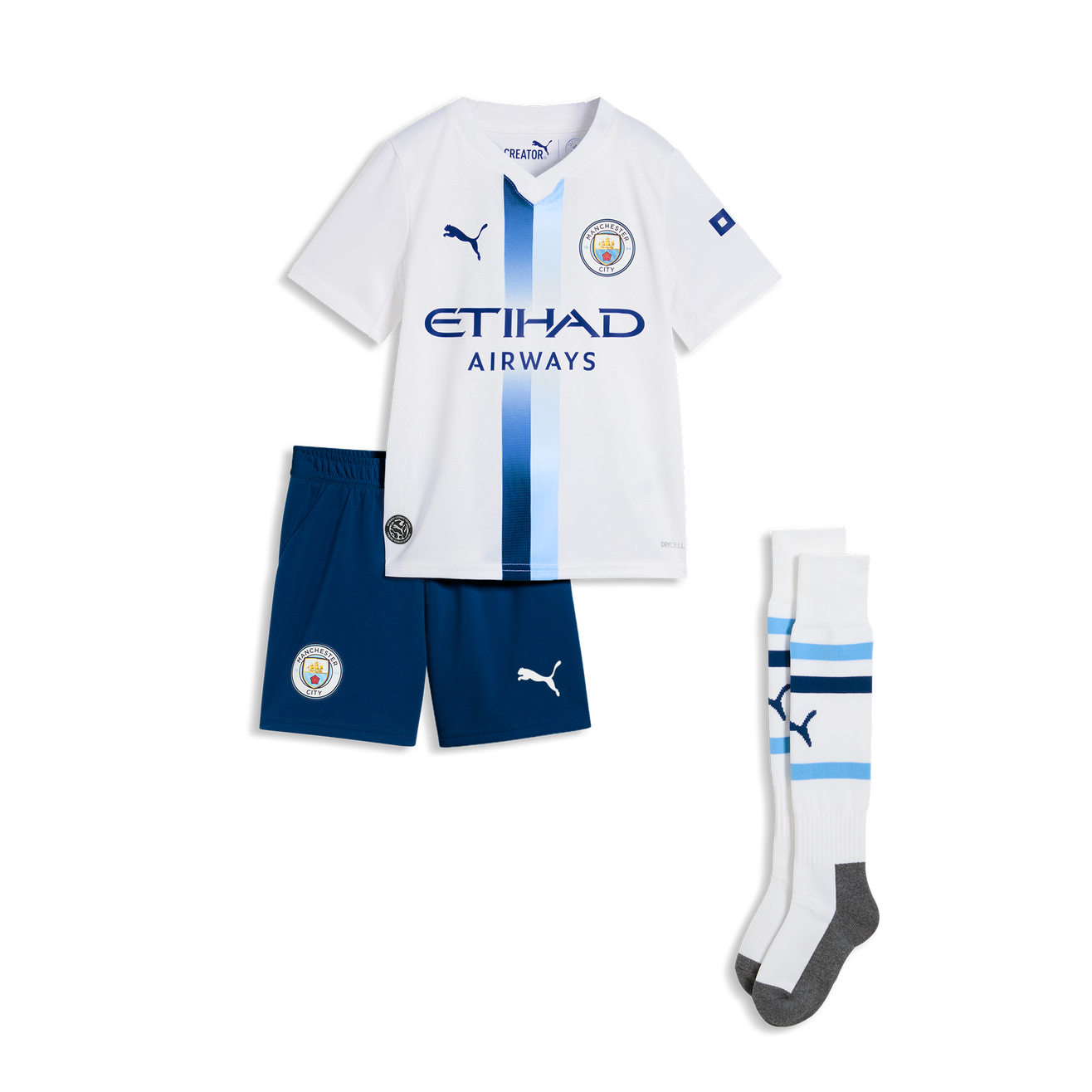Kit Infantil Manchester City Third 26/27 - Branca