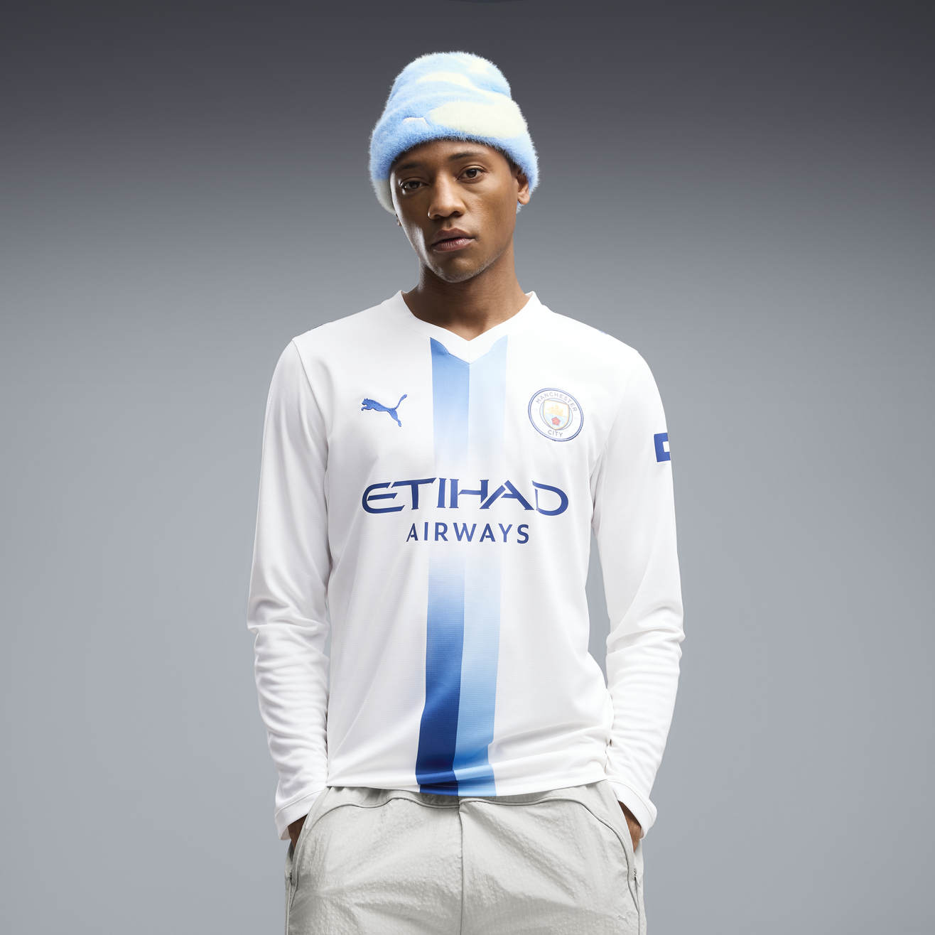 Manchester City Third Manga Longa 26/27 Torcedor Puma - Branca