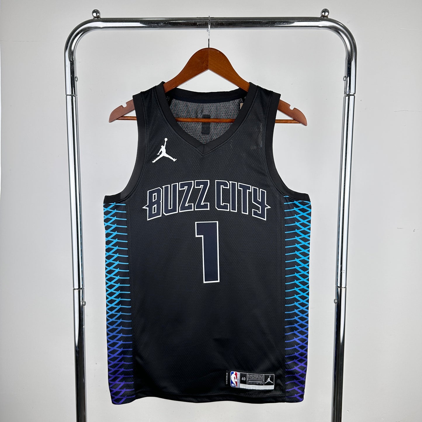 Regata Charlotte Hornets Masculina - Preta