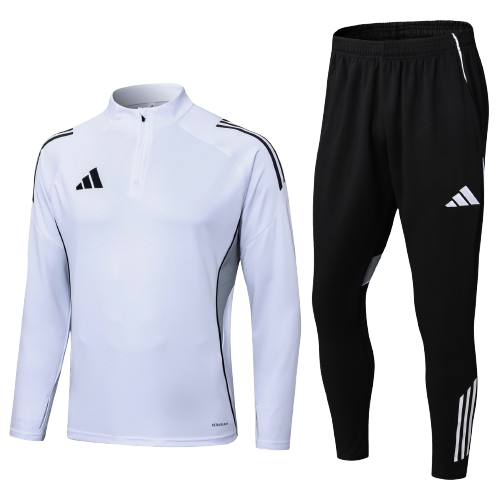 Kit Treino Infantil Agasalho + Calça - Branca