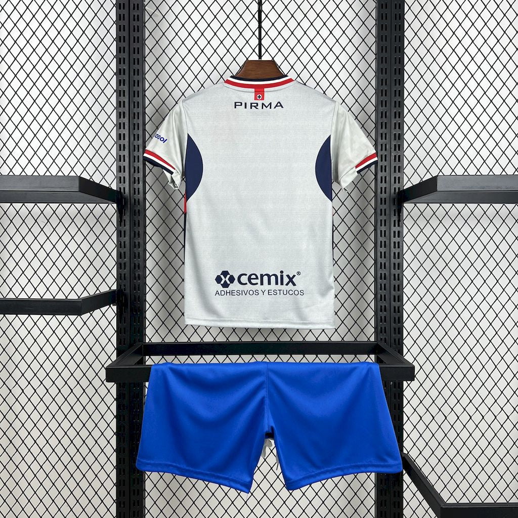 Kit Infantil Cruz Azul Away 25/26  - Cinza