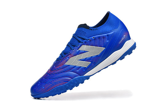 Chuteira Society New Balance Tekela Pro Low Laced FG V4+ - Azul