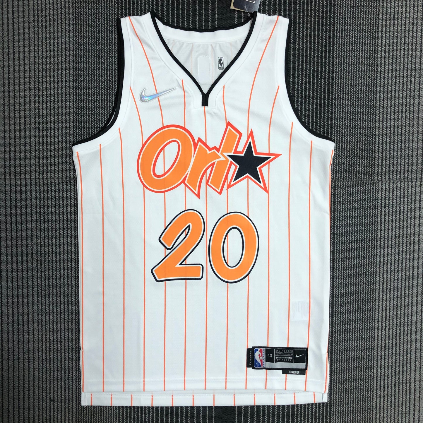 Regata Orlando Magic Masculina - Branca e Laranja