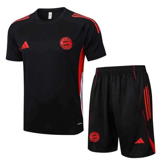 Kit de Treino Adulto Bayern de Munique 25/26 Shorts e Camisa - Preta