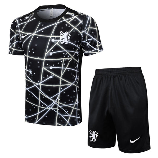 Kit de Treino Adulto Chelsea 25/26 Shorts e Camisa - Preto