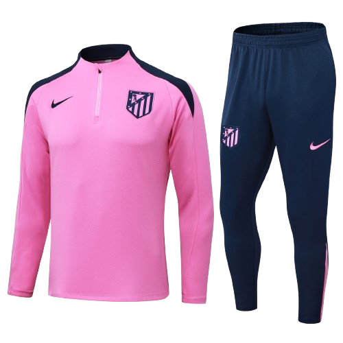 Kit Treino Infantil Agasalho + Calça Atletico de Madrid  - Rosa