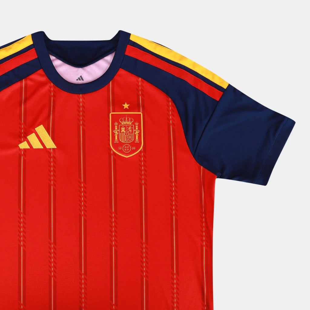 Espanha Home 26/27 Masculino Adidas Torcedor - Vermelho