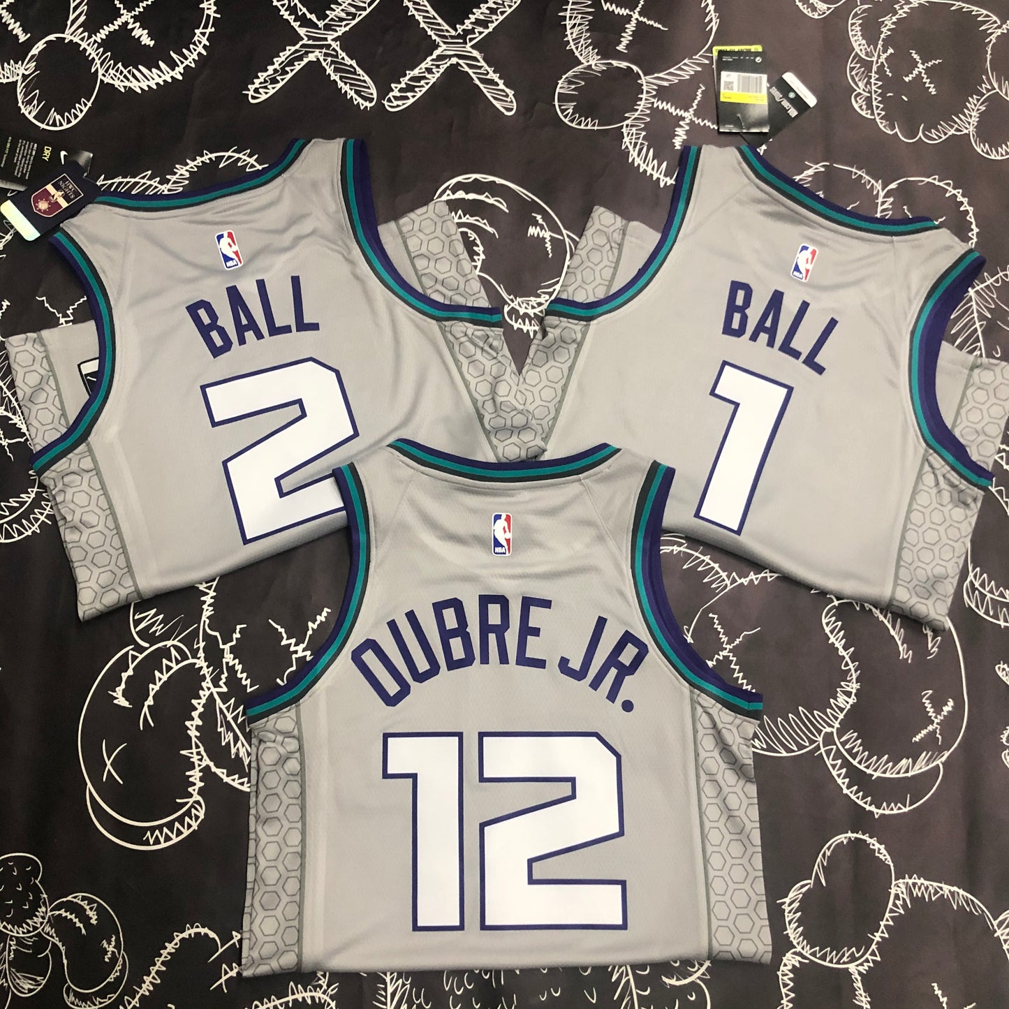 Regata Charlotte Hornets Masculina - Cinza