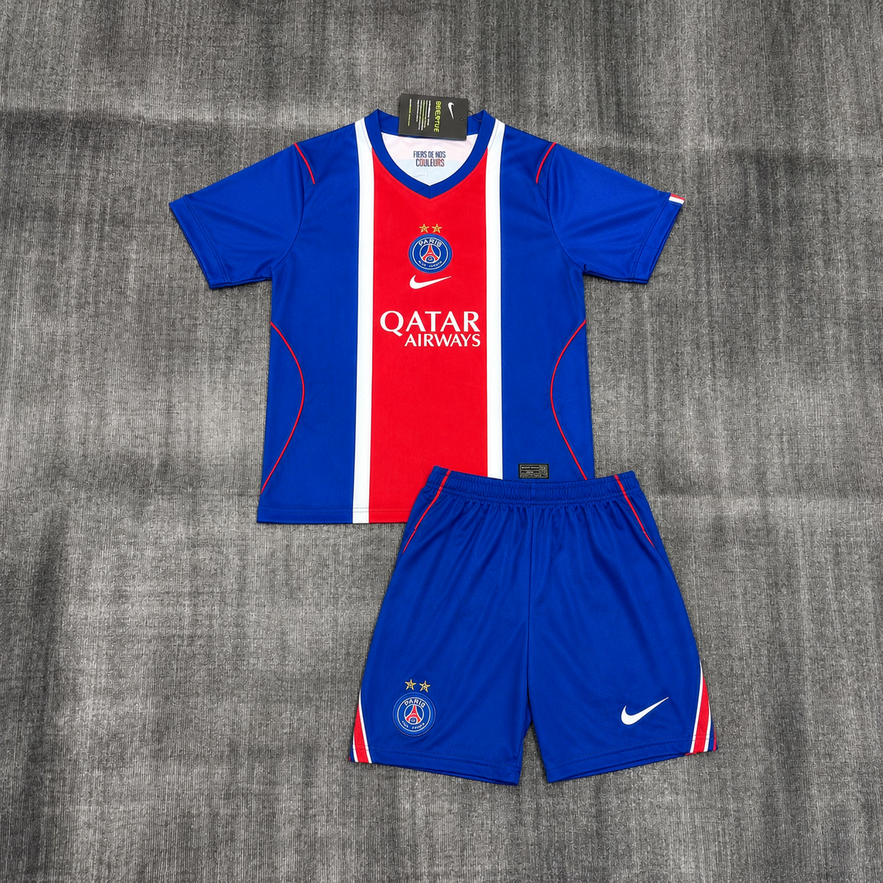 Kit Infantil PSG Home 26/27 - Azul e Vermelho