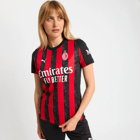 Milan Home 25/26 Feminino Puma - Vermelho e Preto
