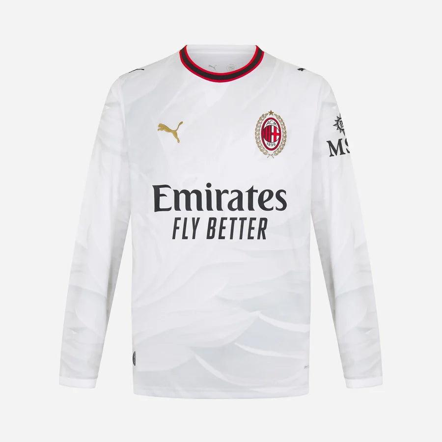 Milan Away 25/26 Manga Longa Torcedor Puma - Branco