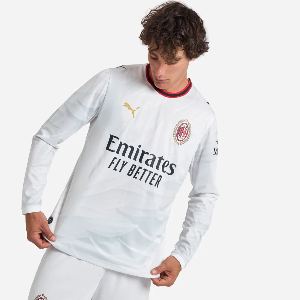 Milan Away 25/26 Manga Longa Torcedor Puma - Branco