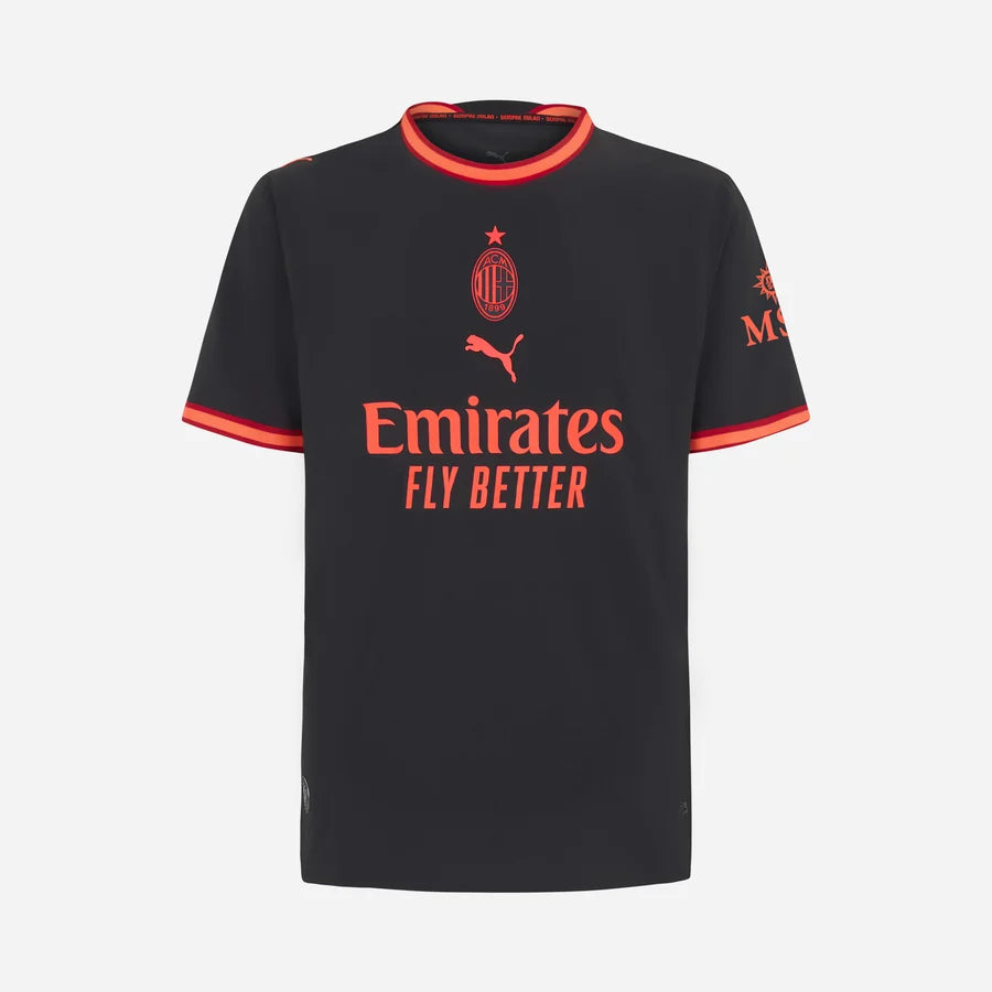 Milan Third 26/27 Jogador Puma - Preto e Vermelho