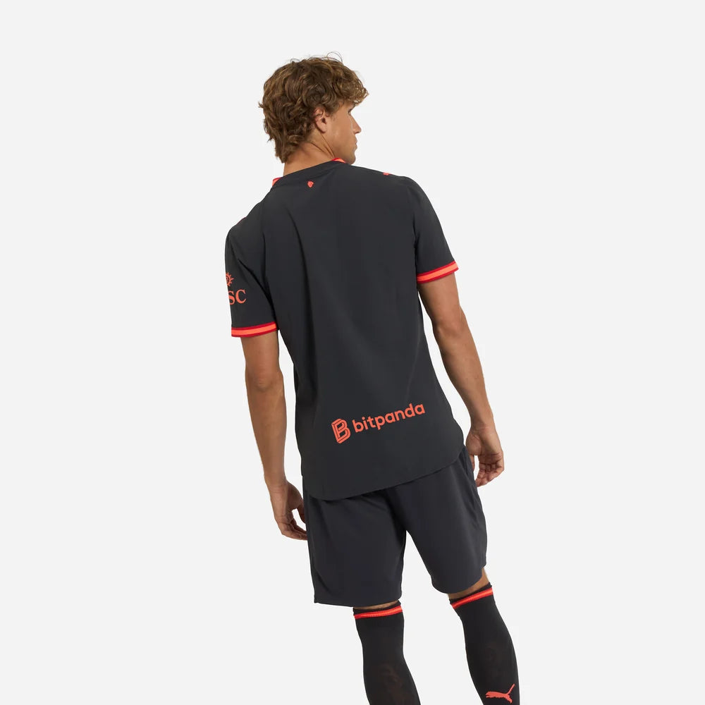 Milan Third 26/27 Jogador Puma - Preto e Vermelho