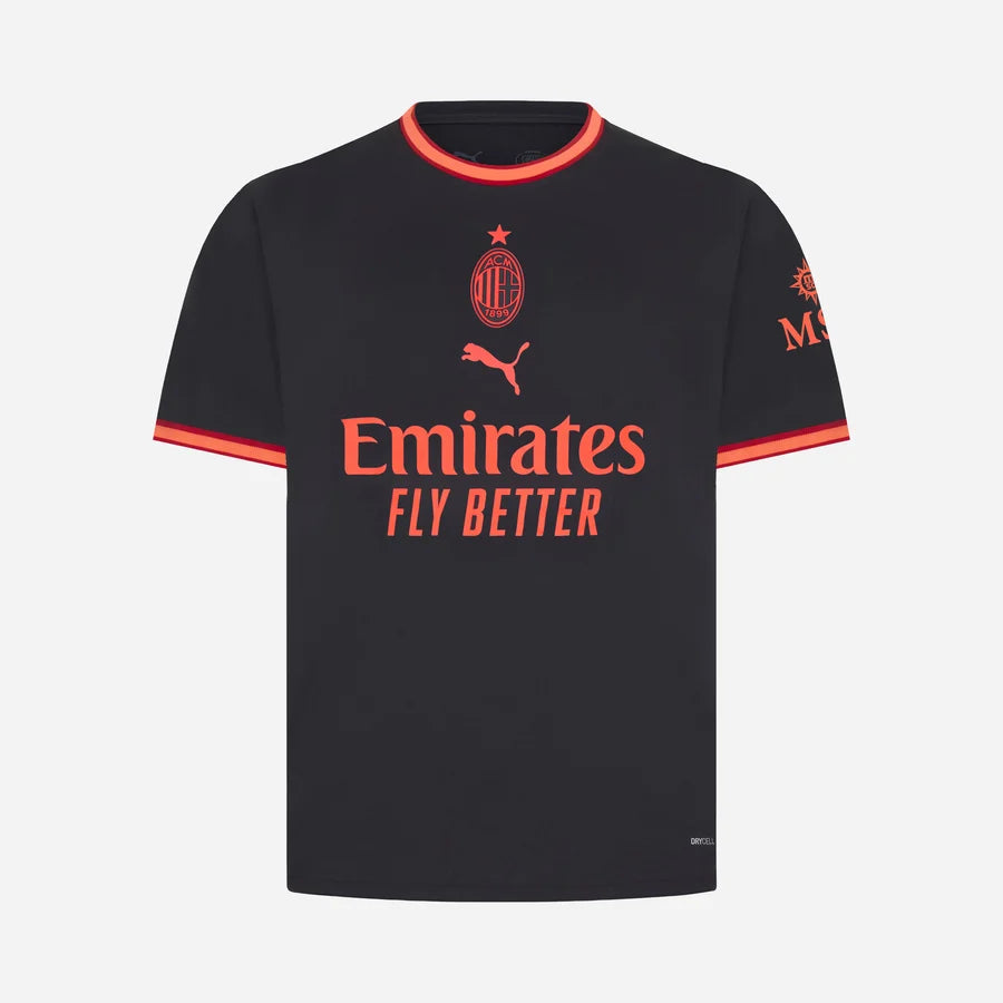 Milan Third 26/27 Torcedor Puma - Preto e Vermelho