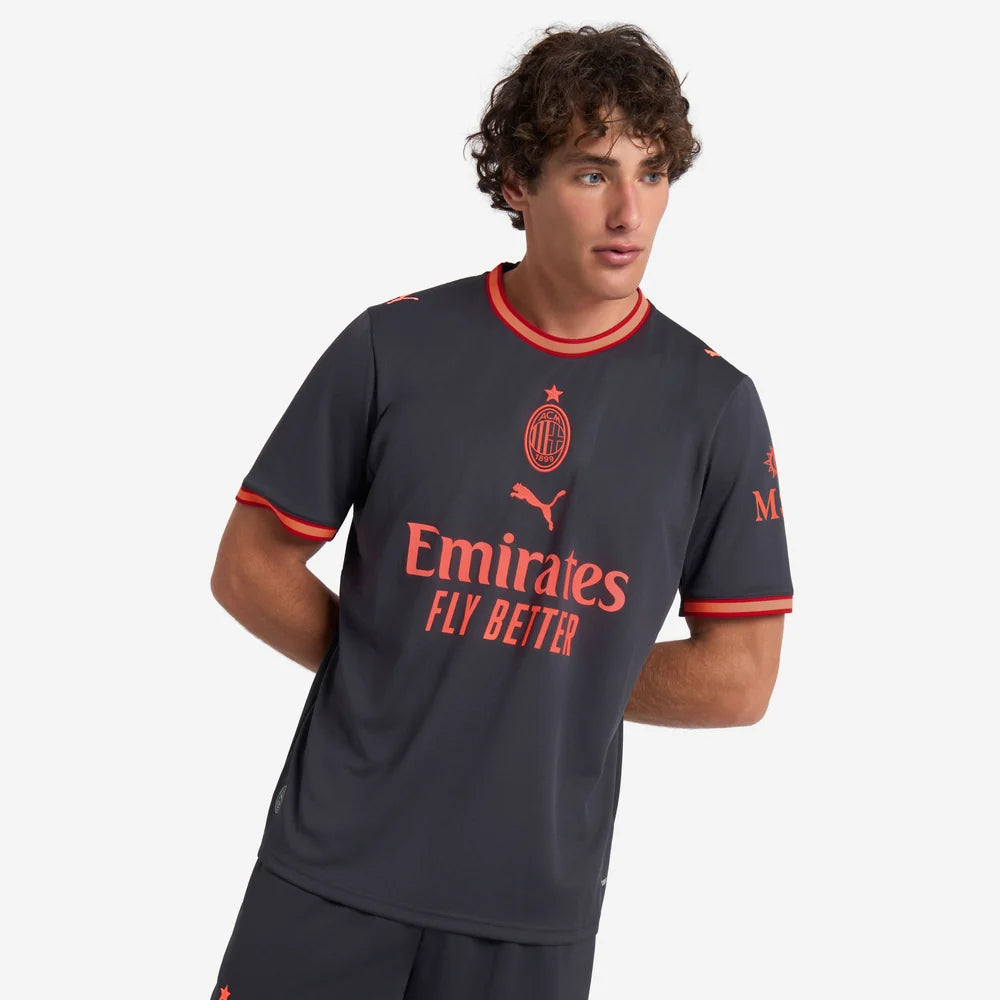 Milan Third 26/27 Torcedor Puma - Preto e Vermelho