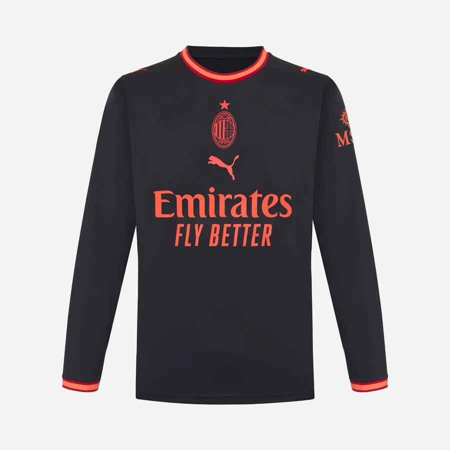 Milan Third 25/26 Manga Longa Torcedor Puma - Preto