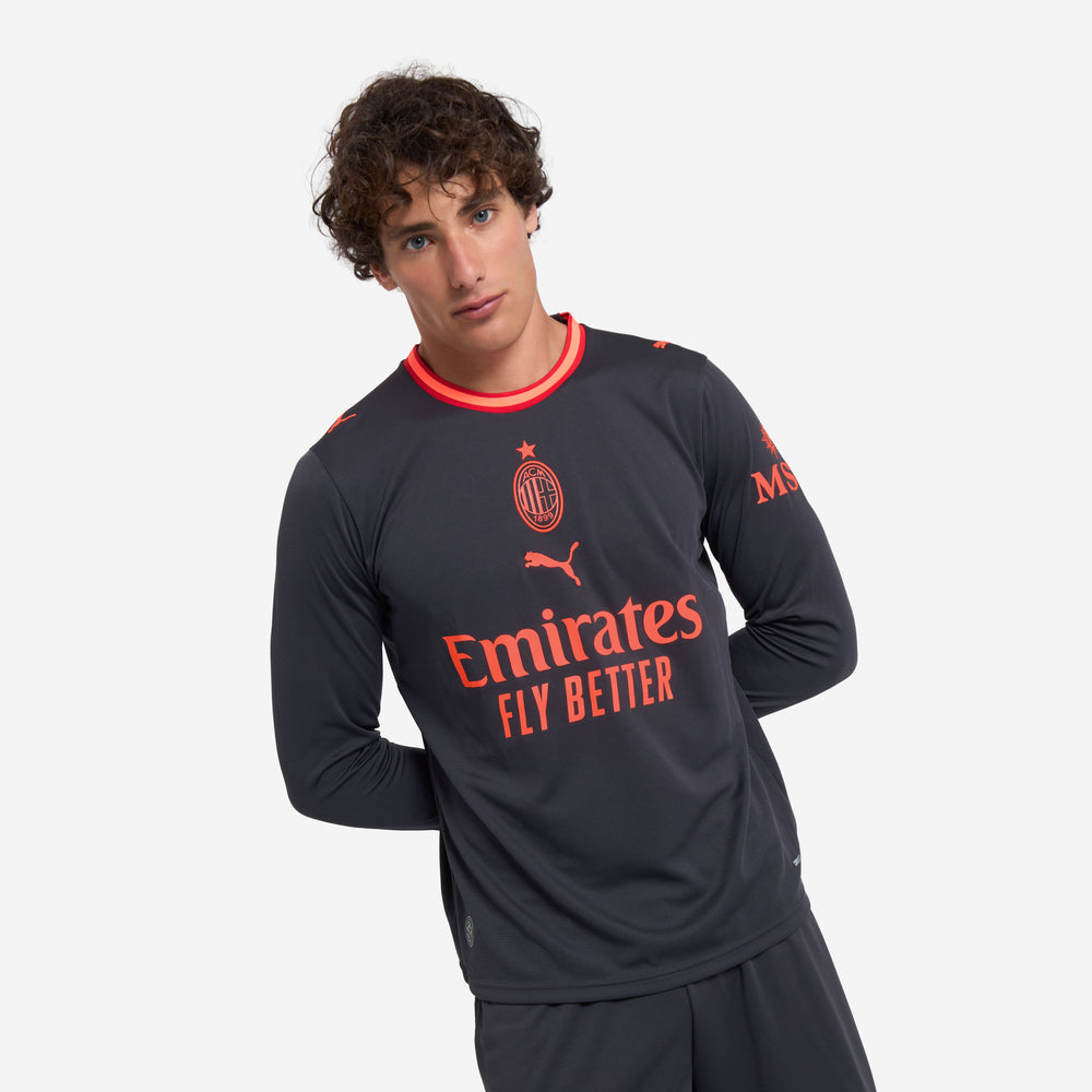Milan Third 25/26 Manga Longa Torcedor Puma - Preto