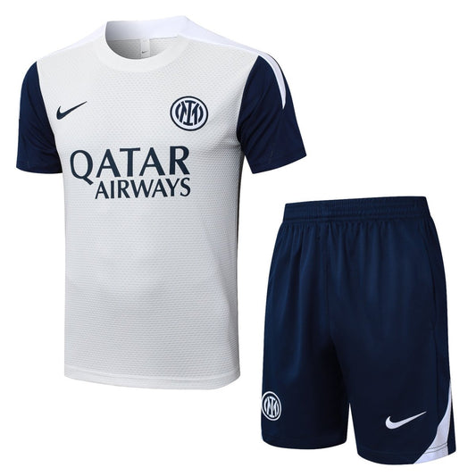 Kit de Treino Adulto Inter de Milao 25/26 Shorts e Camisa - Branco