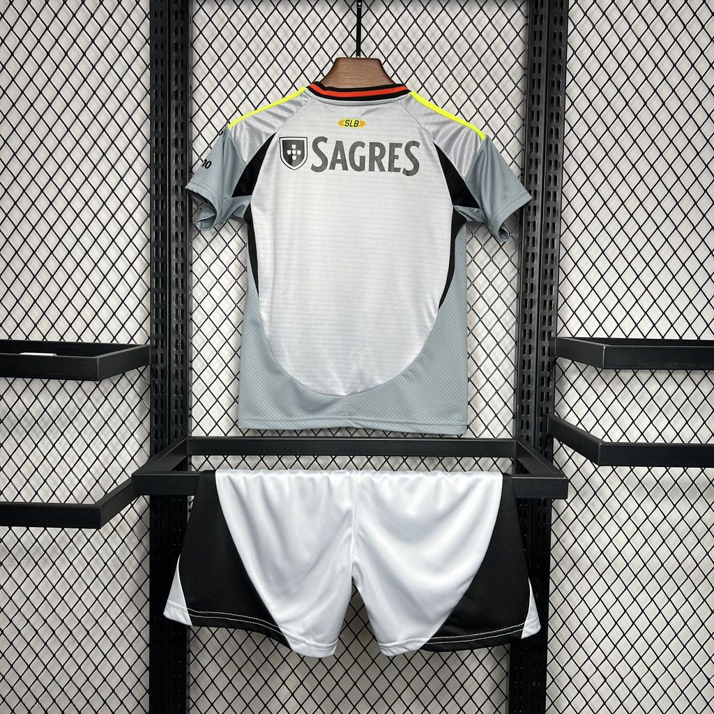 Kit Infantil Benfica Third 24/25 - Cinza