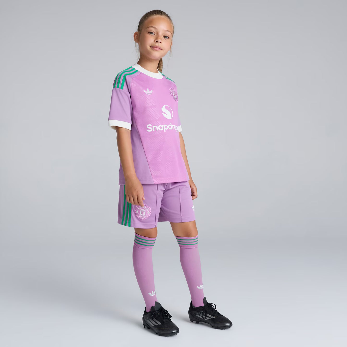 Kit infantil Manchester United Goleiro 26/27  - Rosa