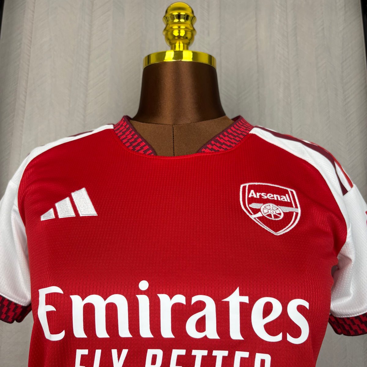 Arsenal Home 26/27 Feminina Adidas - Vermelha e Branca