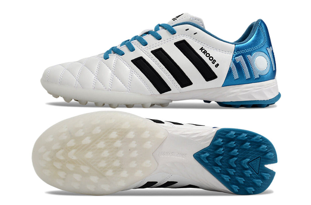 Chuteira Society Adidas adiPURE 11 Pro X PD25 Trx Especial Kroos FG - Azul e Branco
