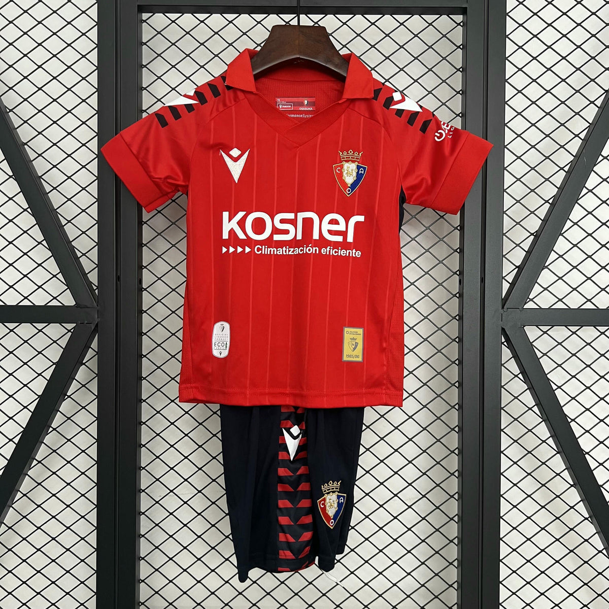 Kit Infantil Osasuna Home 25/26 - Vermelho